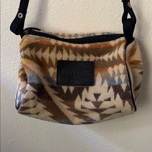 Pendleton wool purse / travel kit with strap